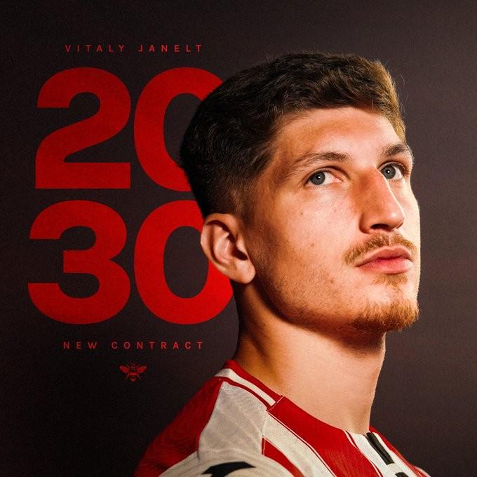 官方：布伦特福德与27岁中场雅内尔特续约至2030年